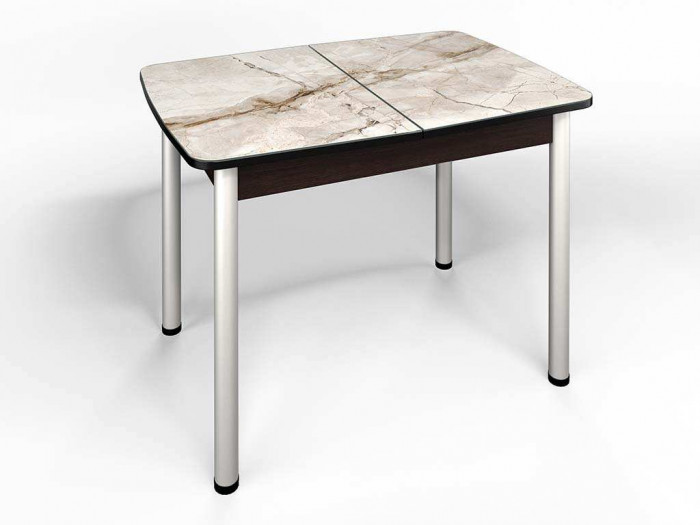 Стол СМ-4 Флорида ноги окрас круглый венге/серебро