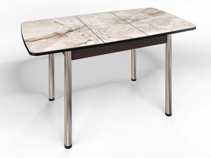 Стол СМ-4 Флорида ноги окрас круглый венге/серебро