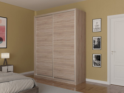 Шкаф-купе Лаурус 3 Сонома Светлый 160х45х220 см