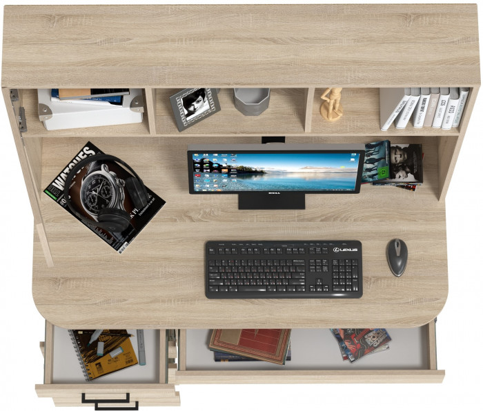 Стол рабочий 6-0606дубсон Сигма, дуб сонома