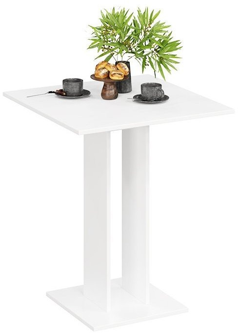 Анкона Стол обеденный Тип 1 (Белый/Белый)