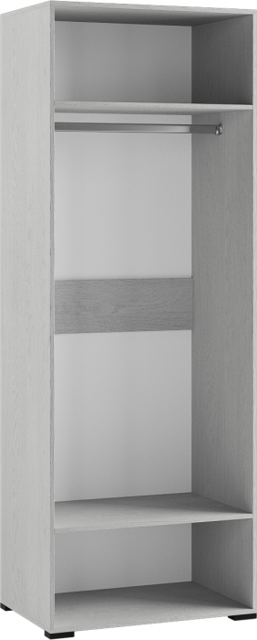 Модена Шкаф 2-х створчатый с зеркалом МШ-22, Ясень анкор светлый