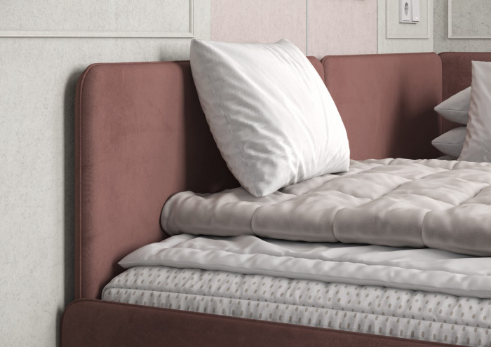 Кровать Тото 90х200 с ящиками, Микровелюр Zeekr-27