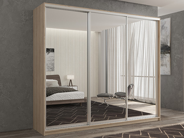 Шкаф-купе Кааппи 1 Сонома Светлый 180х45х230 см