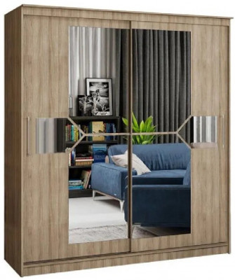 Шкаф-купе Элегант 1700 (Ясень шимо темный)