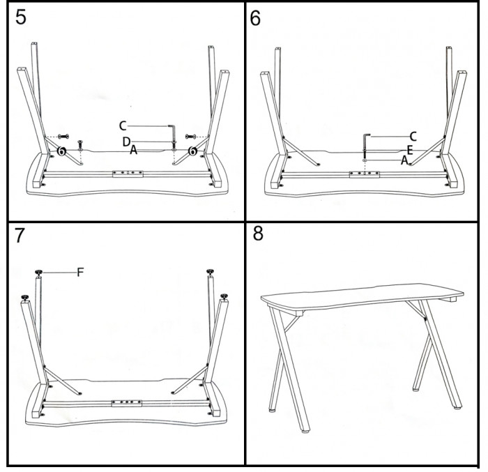 Два игровых стола Мебель--24 GT-2310, чёрный