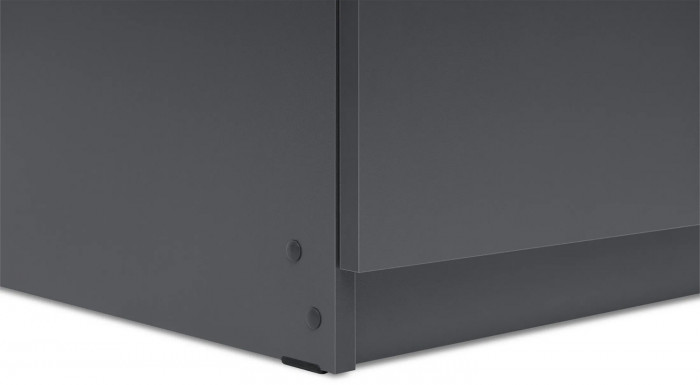 Шкаф распашной с наполнением (3 полки + штанга) ШК 5 (800), Графит