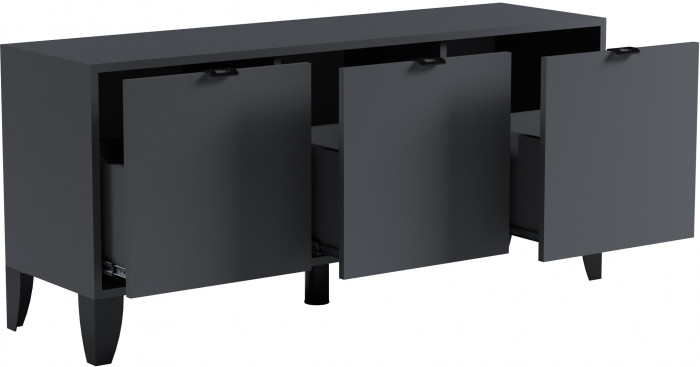 Гира Тумба для ТВ-техники ГТ-1 графит серый