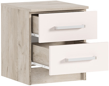 Прикроватная тумба Мартина (комплект 2шт), Крафт серый/Кашемир