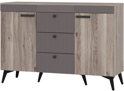 Комод Кассандра КМ-12, Дуб Смоки, МФ14