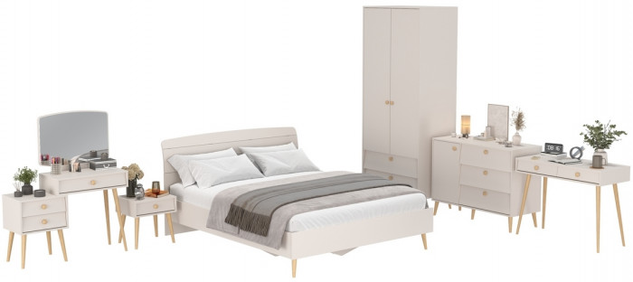 Афина Спальня 28-1600, кашемир серый