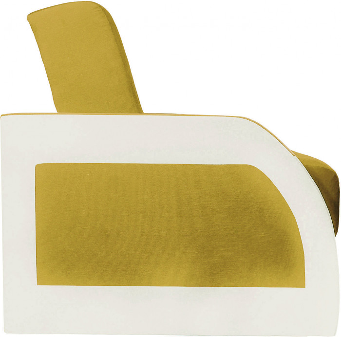 Диван-книжка Феникс, 140х190, велюр желтый