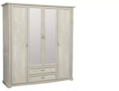 Шкаф для одежды Сохо 32.01 бетон белый/бетон патина