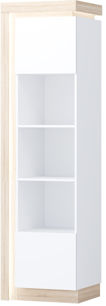 Астра Пенал №1, Белый глянец/Сонома (подсветка)