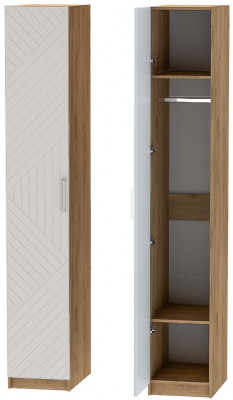 Шкаф-пенал №1 "Иннэс-7" - Крафт золотой/Тирамису матовый