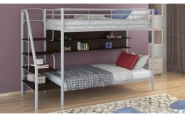Двухъярусная кровать Толедо-П 90, серый / Венге