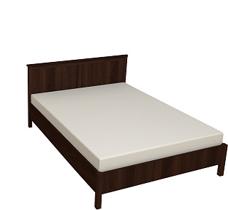 Кровать с ортопедическим основанием (дерево) Шерлоск 42 160х200, орех