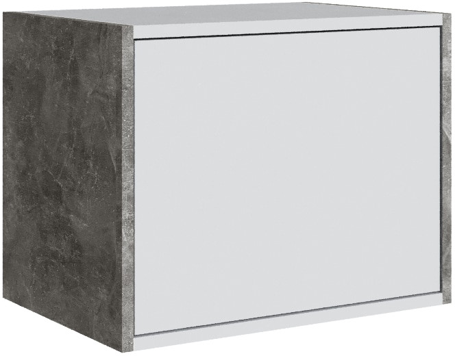 Шкаф Мадрид, композиция 9, Белый/Ателье светлое