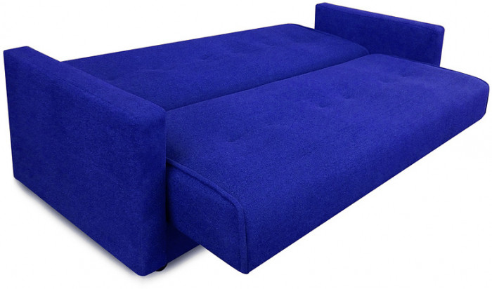 Раскладной диван-кровать, прямой, книжка, цвет синий, Милан 140