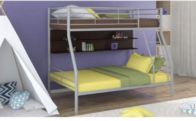 Двухъярусная кровать Гранада-2П (ясень шимо темный, Коричневый)