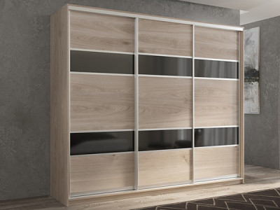 Шкаф-купе Кааппи 7 Кастелло Серый 240х45х230 см