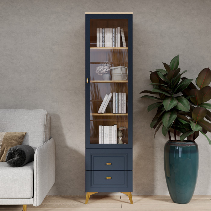 Шкаф-витрина Вега Сапфир