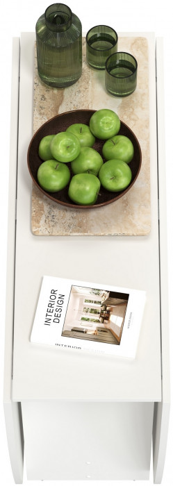 Стол-книжка раскладной 1-65М1бел, белый