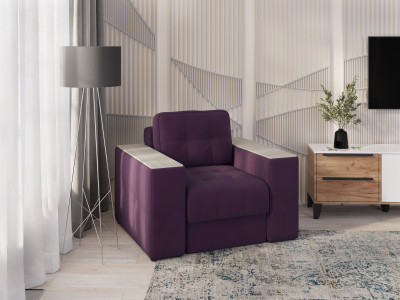 Кресло Нави, Винный/Клен кремовый МДФ