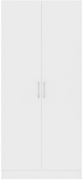 Стандарт Шкаф 2-х створчатый, цвет белый, ШхГхВ 90х52х200 см.
