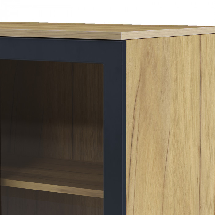 Шкаф-витрина 2-х дверная Вега Сапфир