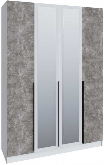 Шкаф Мадрид, композиция 11, Белый/Ателье светлое