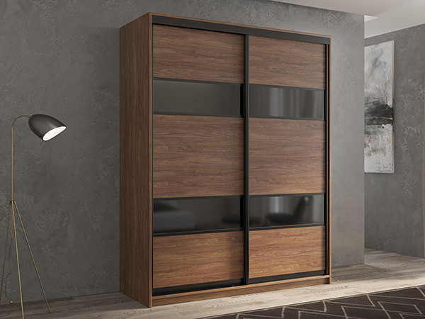 Шкаф-купе Кааппи 7 Морское Дерево Винтаж 120х60х230 см