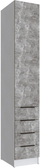 Шкаф Мадрид, композиция 12, Белый/Ателье светлое