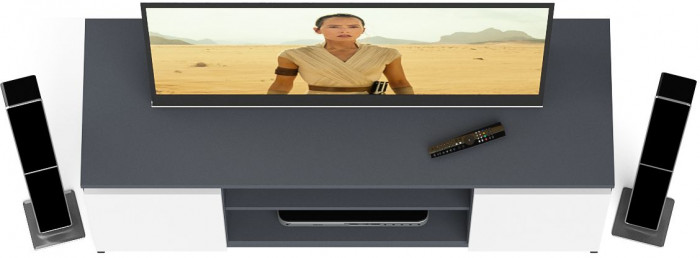 Мори Тумба ТВ МТВ1200.1, графит/белый