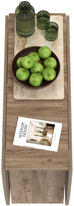 Стол-книжка раскладной 1-65М1дкт, дуб крафт табачный