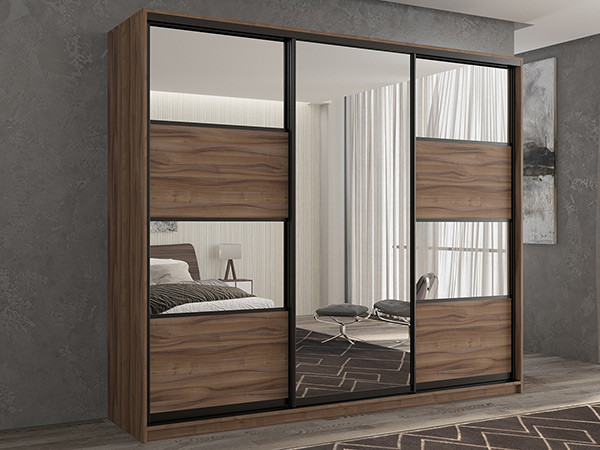 Шкаф-купе Кааппи 5 Орех Тьеполло 180х60х230 см