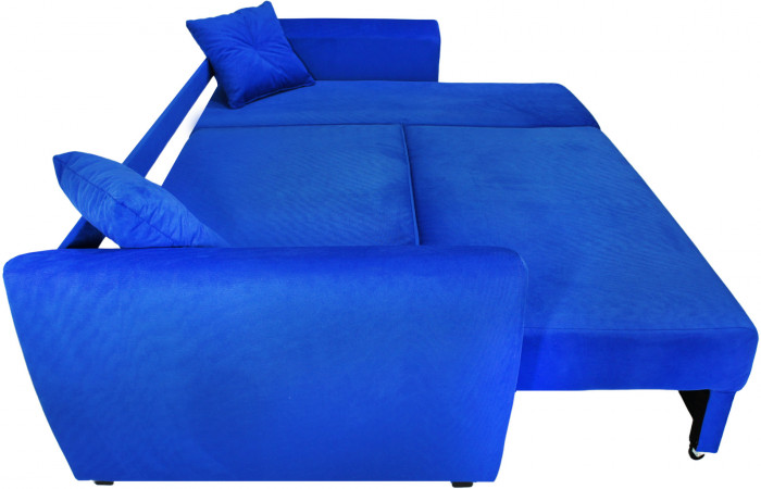 Диван УГЛОВОЙ Амстердам велюр синий 160 НПБ