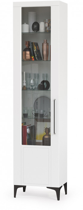 Валенсия Гостиная № 099, ЛДСП белый шагрень/МДФ белый шагрень