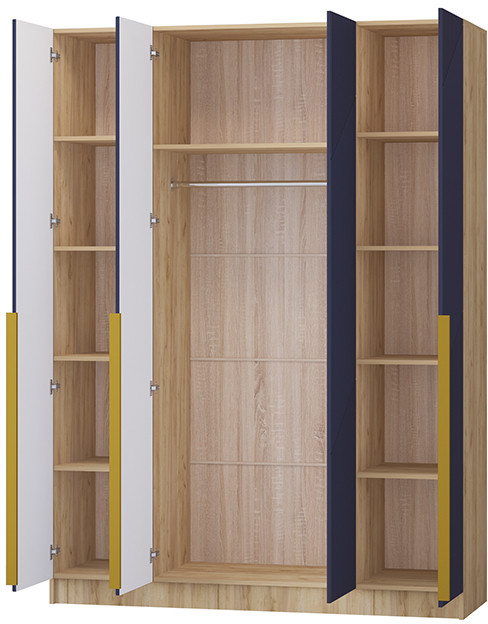 Шкаф Авис 1,6, Крафт золотой/Сапфир