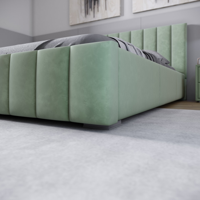 Нега Кровать интерьерная 160 мятный, ортопед