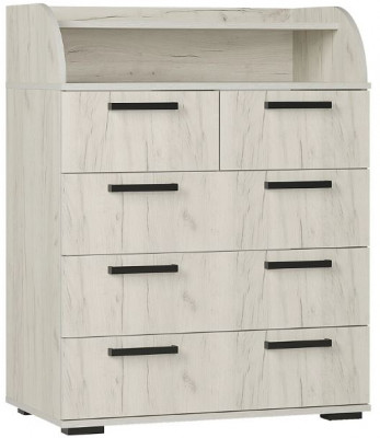 Комод "Стандарт №1" NEW (800х1020х460) дуб крафт белый