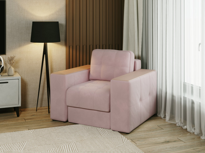 Кресло Нави, Пыльная роза/МДФ пудра