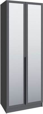 Шкаф Мадрид (0,85) с зеркалом, Графит серый