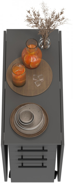 Стол-книжка с ящиками 1-6702граф, графит