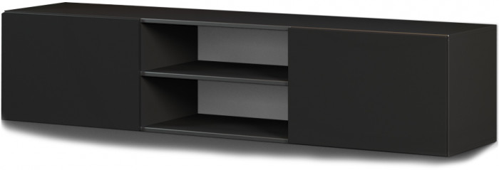 Модульная гостиная Альда, Черный глянец/Белый глянец