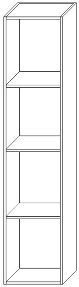 Модульная гостиная Альда, Черный глянец/Белый глянец
