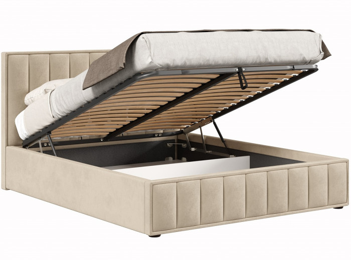 Кровать с подъёмным механизмом 1800 Анкона, бежевый
