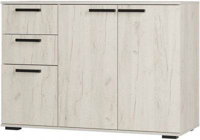 Комод "Стандарт №3" NEW (1200х828х460) дуб крафт белый