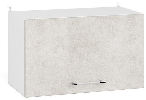 Кухня Мебель--24 ШВГ600 Шкаф горизонтальный 60 см., корпус белый/фасад МДФ бетон лофт бежевый