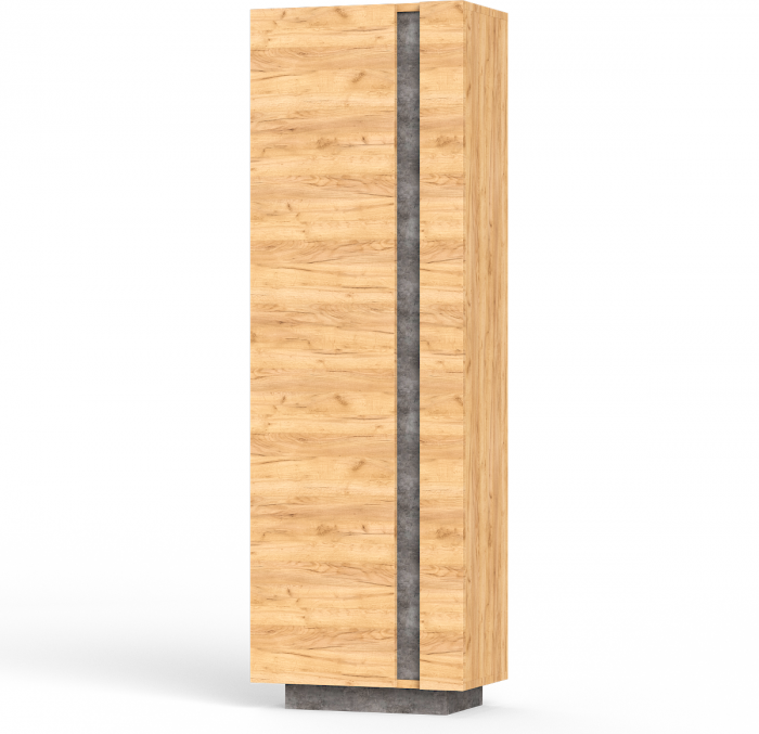 КР100 ??? Арчи Шкаф комбинированный 10.05, цвет дуб крафт золотой/камень тёмный, ШхГхВ 50х30,1х154,9(147,6) см., ун. сб.